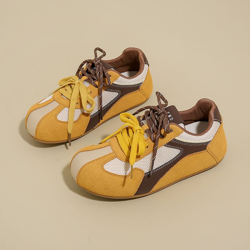 Panel Platform Mesh Sneakers