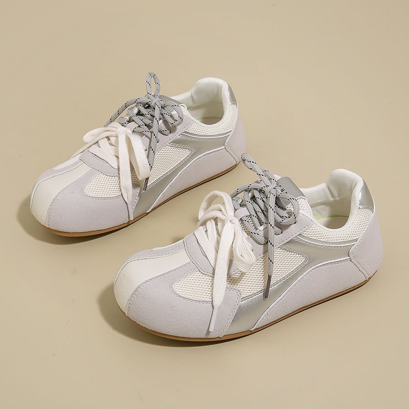 Panel Platform Mesh Sneakers
