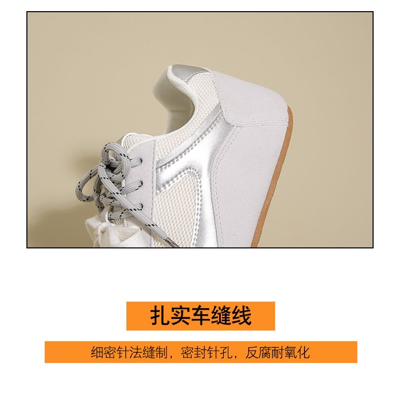 Panel Platform Mesh Sneakers