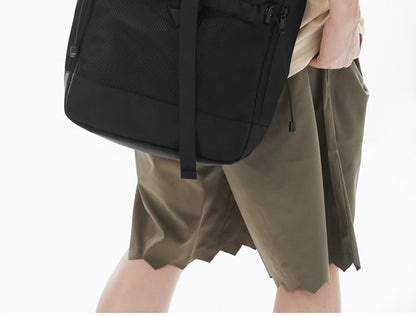 Mesh Nylon Bag Crossbody Panel Buckled