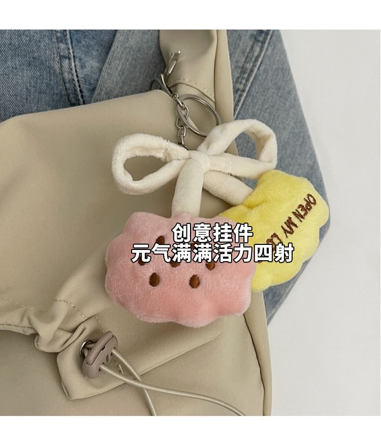 Drawstring Flap Bag Crossbody Plain