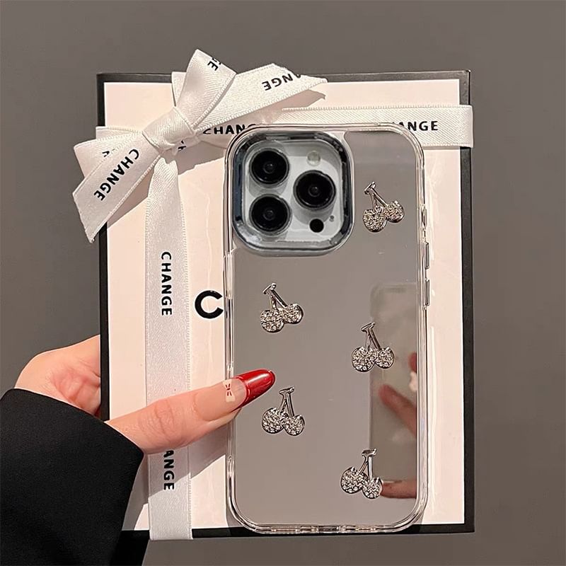 Phone / Mirrored Cherry Set Strap Case
