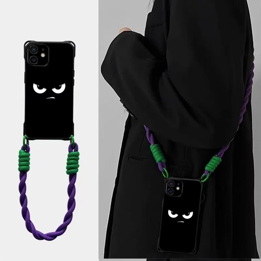 Set Cartoon Phone Lanyard / Strap Eye Case