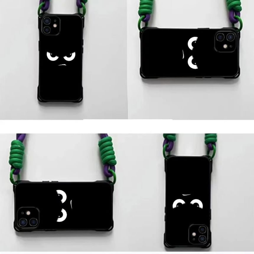 Set Cartoon Phone Lanyard / Strap Eye Case