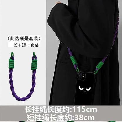 Set Cartoon Phone Lanyard / Strap Eye Case