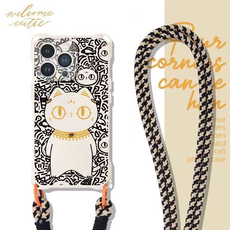 Set Phone Case / Strap Lanyard Cat