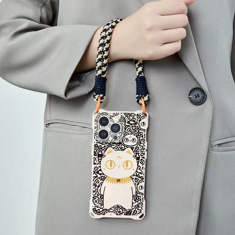 Set Phone Case / Strap Lanyard Cat