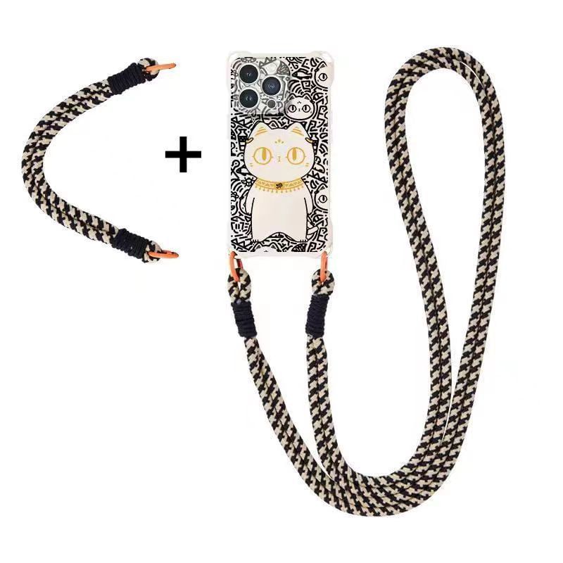 Set Phone Case / Strap Lanyard Cat