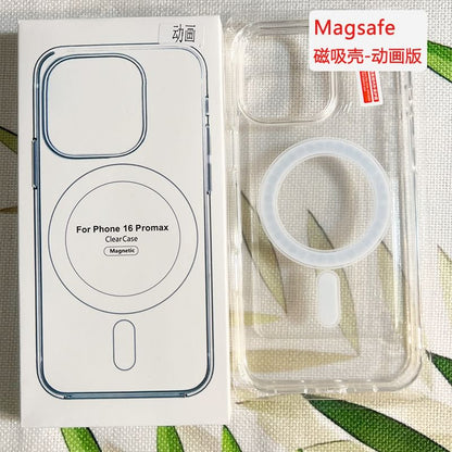 Magnetic Transparent Case Phone MagSafe) with (Compatible