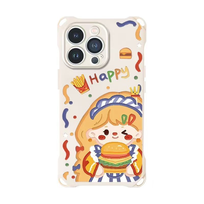 Lanyard Case / Set Strap Phone Burger Girl
