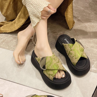 Sandals Strap Platform Cross