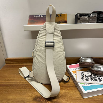 Plain Zip Sling Bag