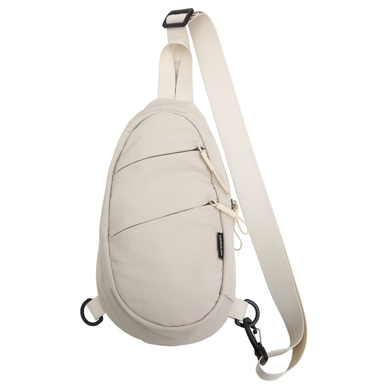 Plain Zip Sling Bag