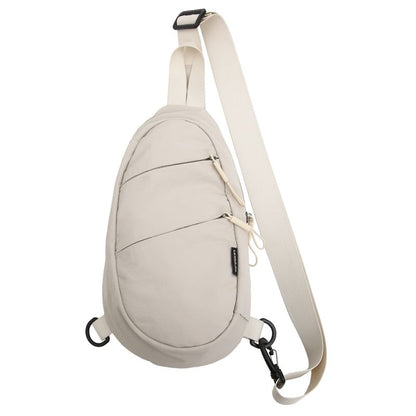 Plain Zip Sling Bag