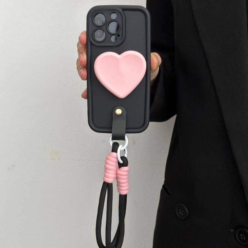 Strap Case Phone with Heart