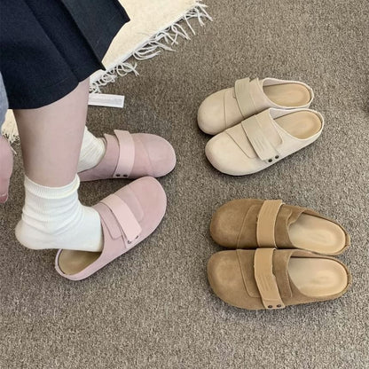 Platform Mules Leather Genuine