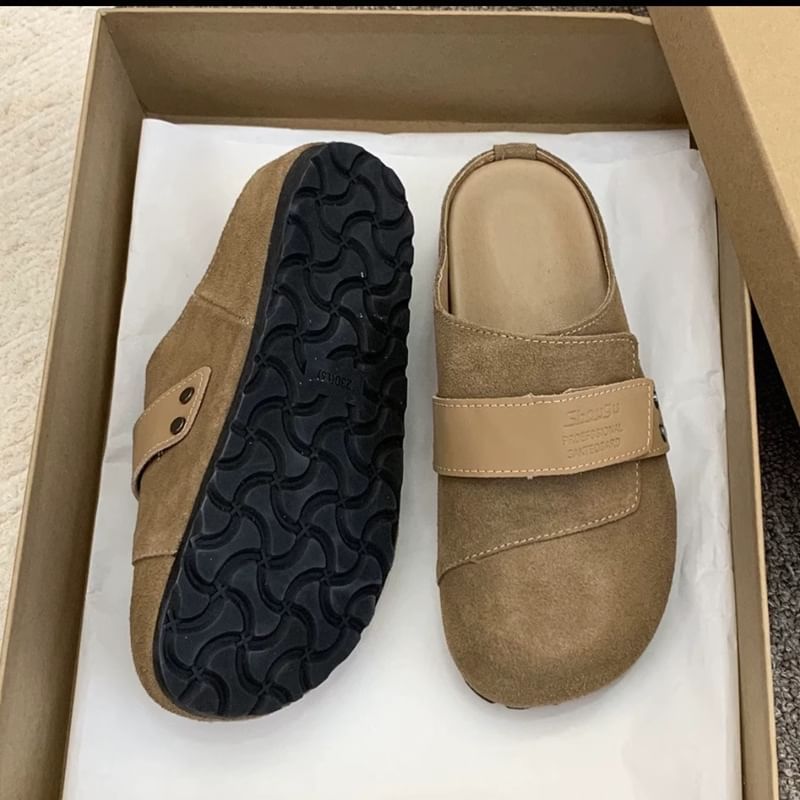 Platform Mules Leather Genuine