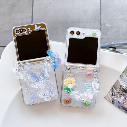 Strap / Phone Set Butterfly Floral Case