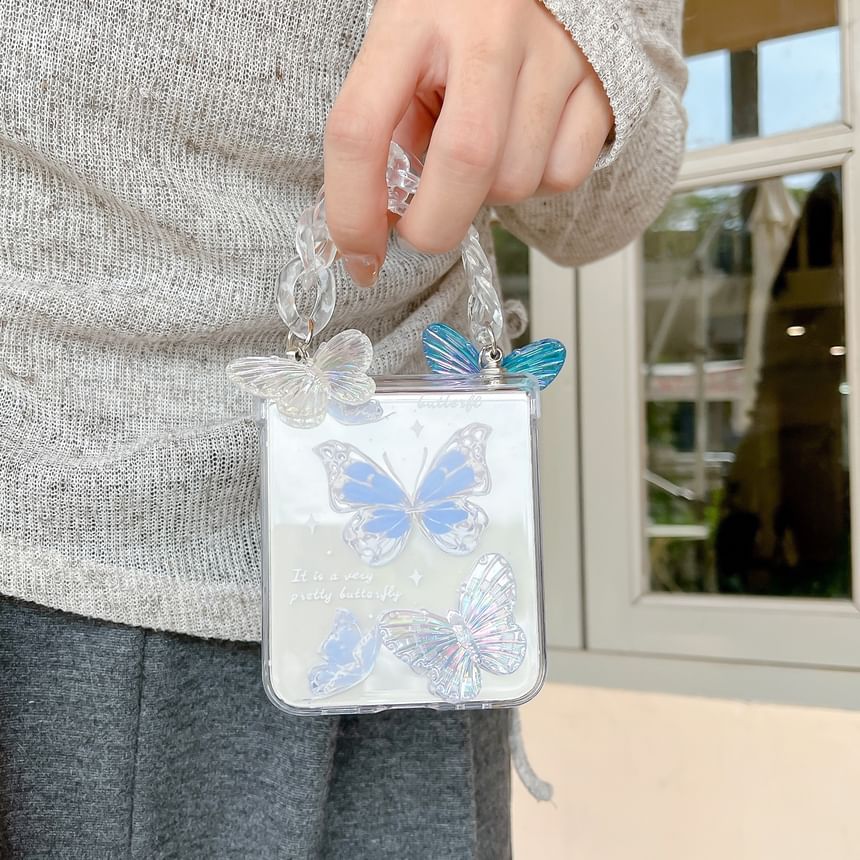 Strap / Phone Set Butterfly Floral Case