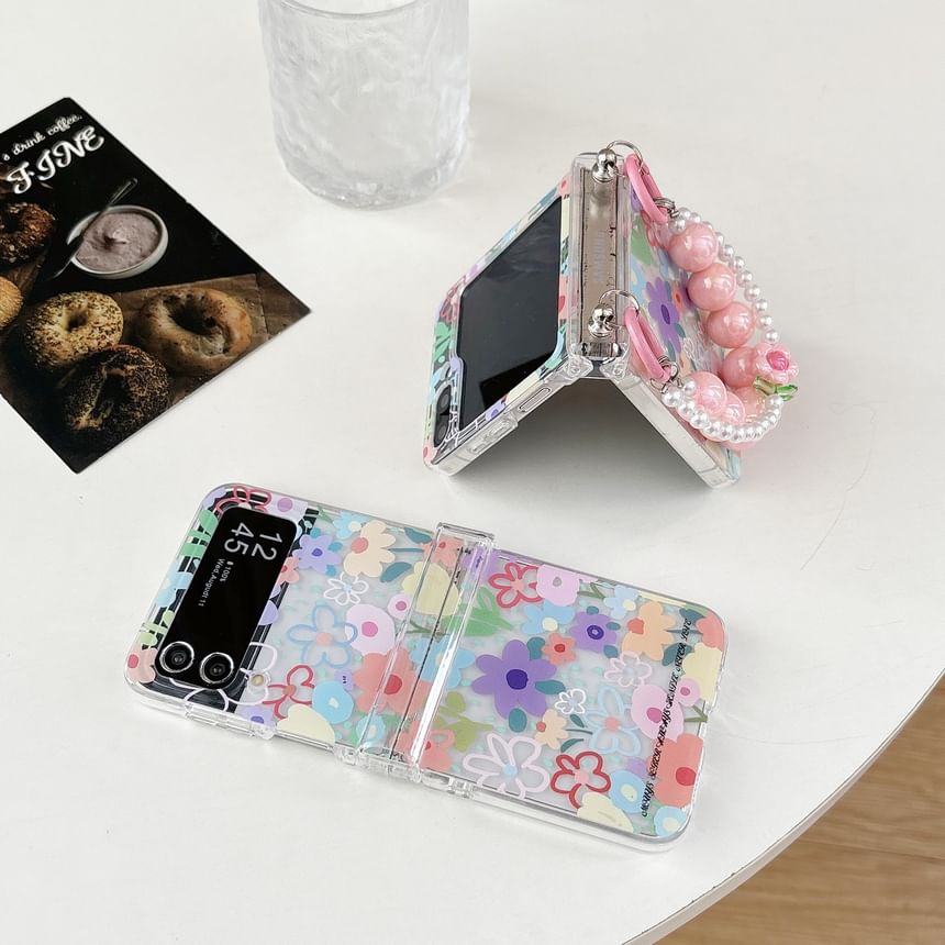 Phone Strap / Set Case Floral