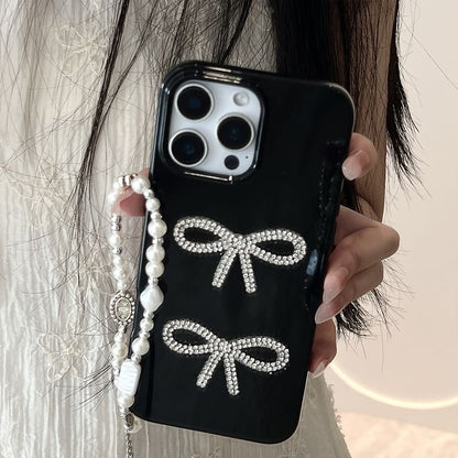 Rhinestone Phone Case Bow