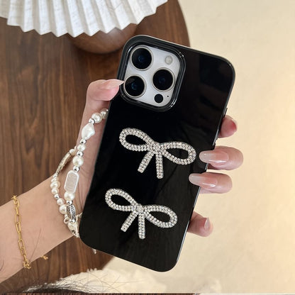 Rhinestone Phone Case Bow