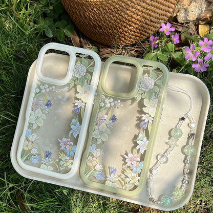 Transparent Phone Case Floral