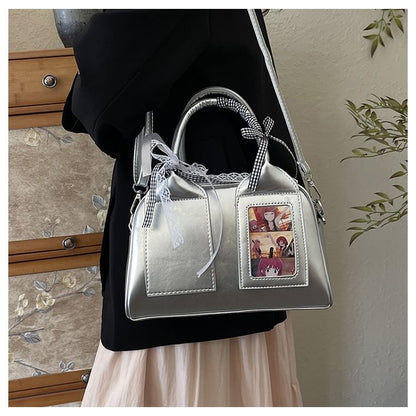 Sample Faux Leather Crossbody Bag