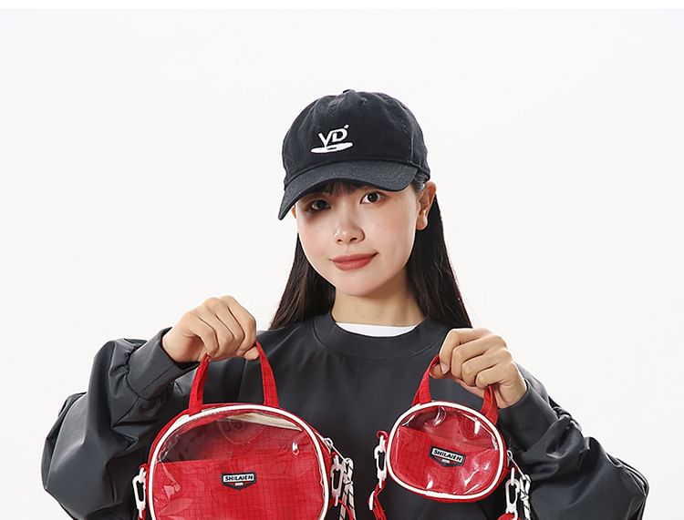 SampleLettering Plaid Crossbody Bag