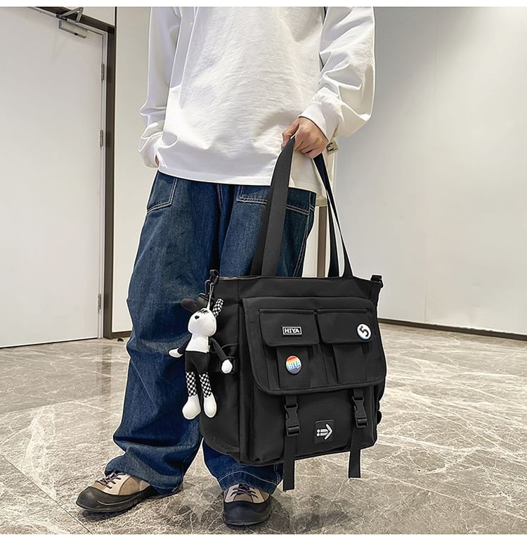 Sample Set: Applique Multi-Pocket Tote Bag + Badge