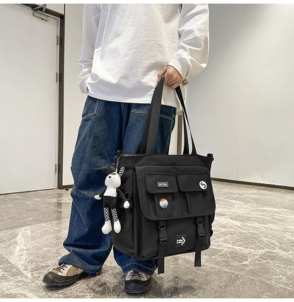 Sample Set: Applique Multi-Pocket Tote Bag + Badge