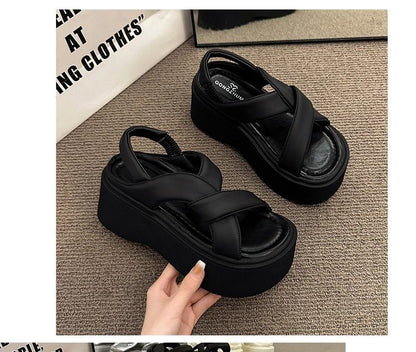 Slingback Sandals Platform Plain