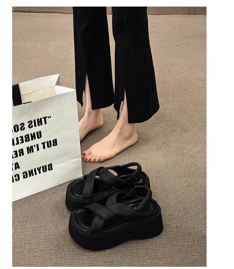 Slingback Sandals Platform Plain