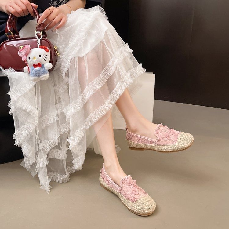 Slip-Ons Floral Espadrille Mesh