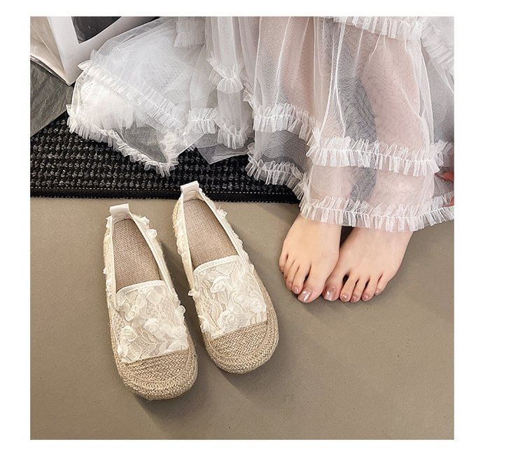 Slip-Ons Floral Espadrille Mesh