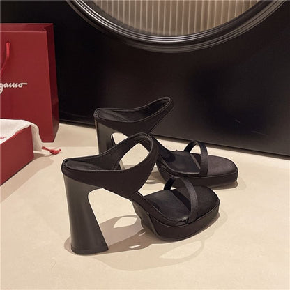 Chunky Sandals Heel Slide