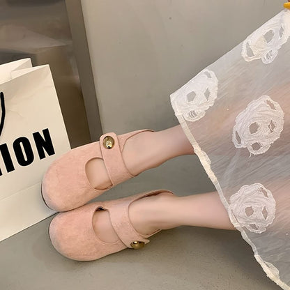 Shoes Toe Jane Round Mary