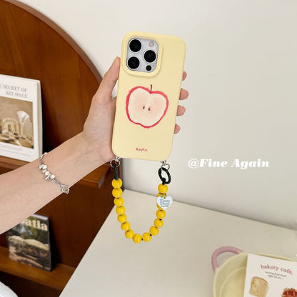 Printed Phone Case / Bead Phone Strap / Set