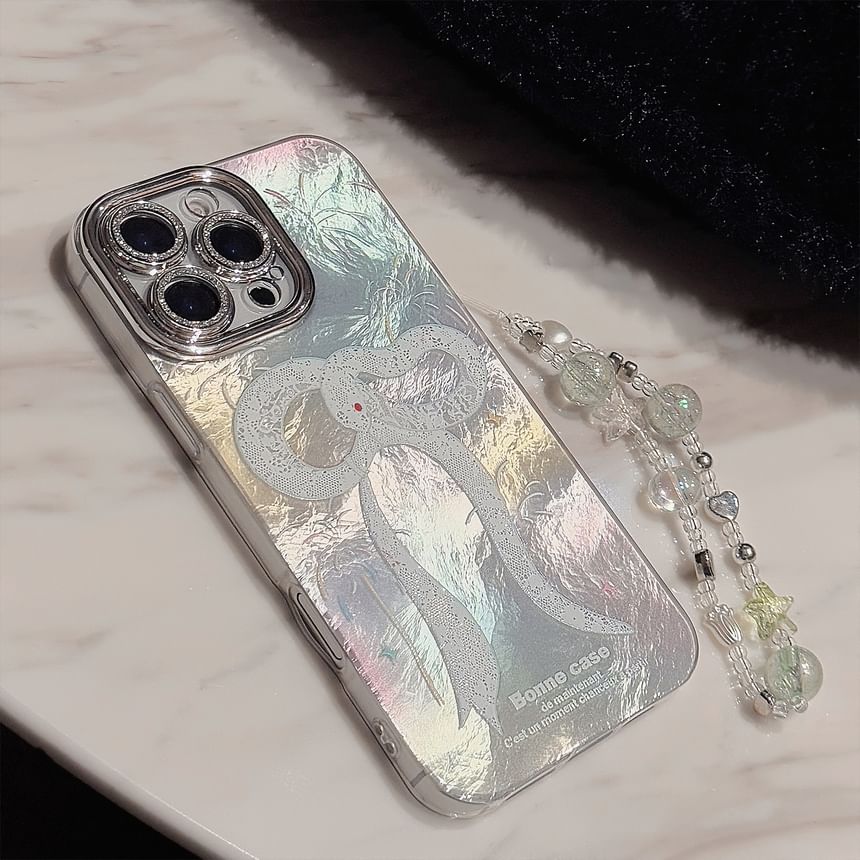 Phone Set Print Case / Bead Snake Strap