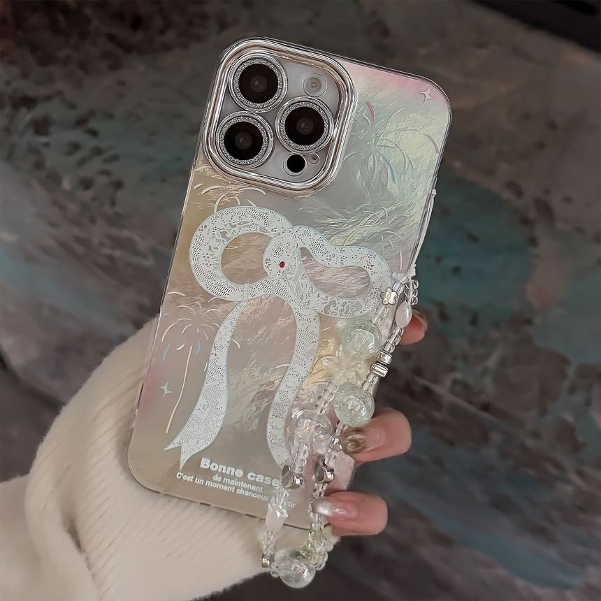 Phone Set Print Case / Bead Snake Strap