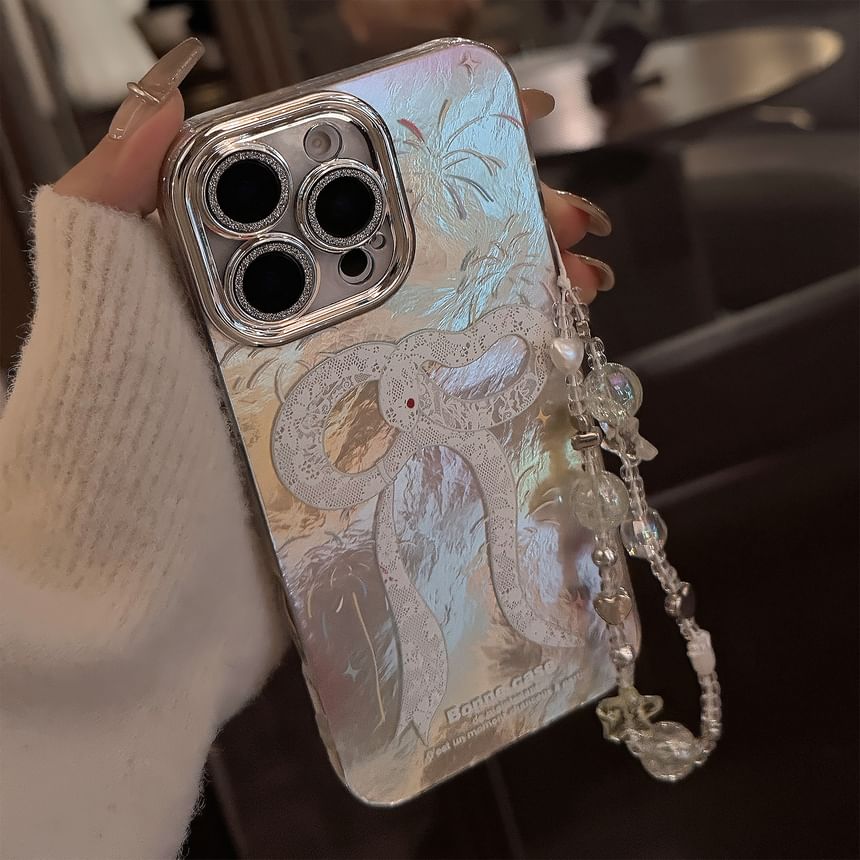 Phone Set Print Case / Bead Snake Strap