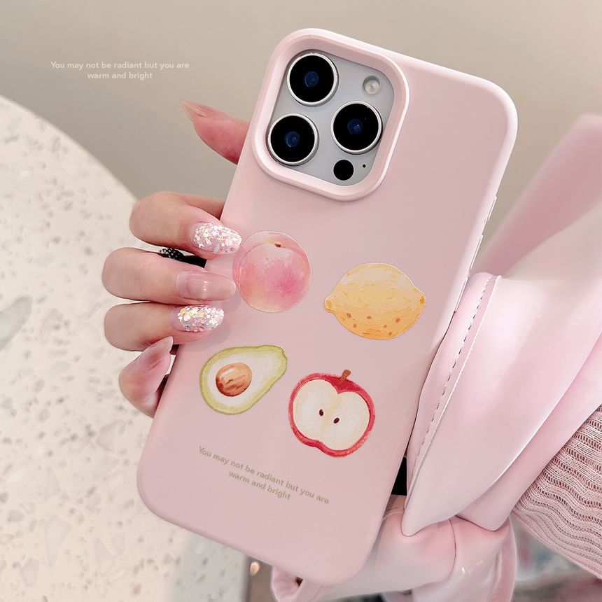 Fruit Phone Bead Case Strap Set Print /