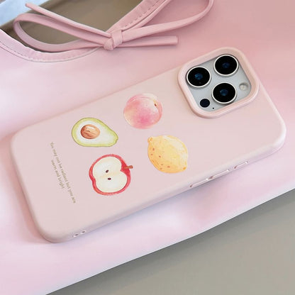 Fruit Phone Bead Case Strap Set Print /
