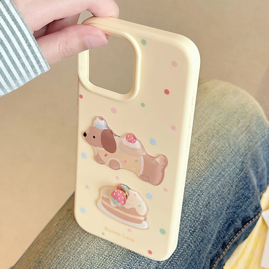 Print Bead Case Phone Strap / Dog Set