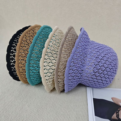 Plain Knit Cloche Hat