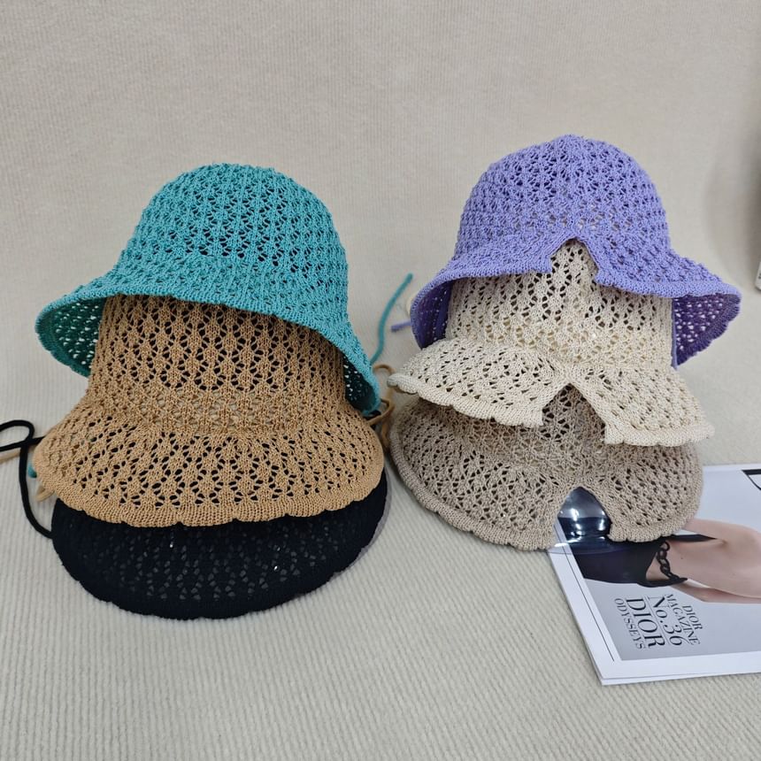 Plain Knit Cloche Hat
