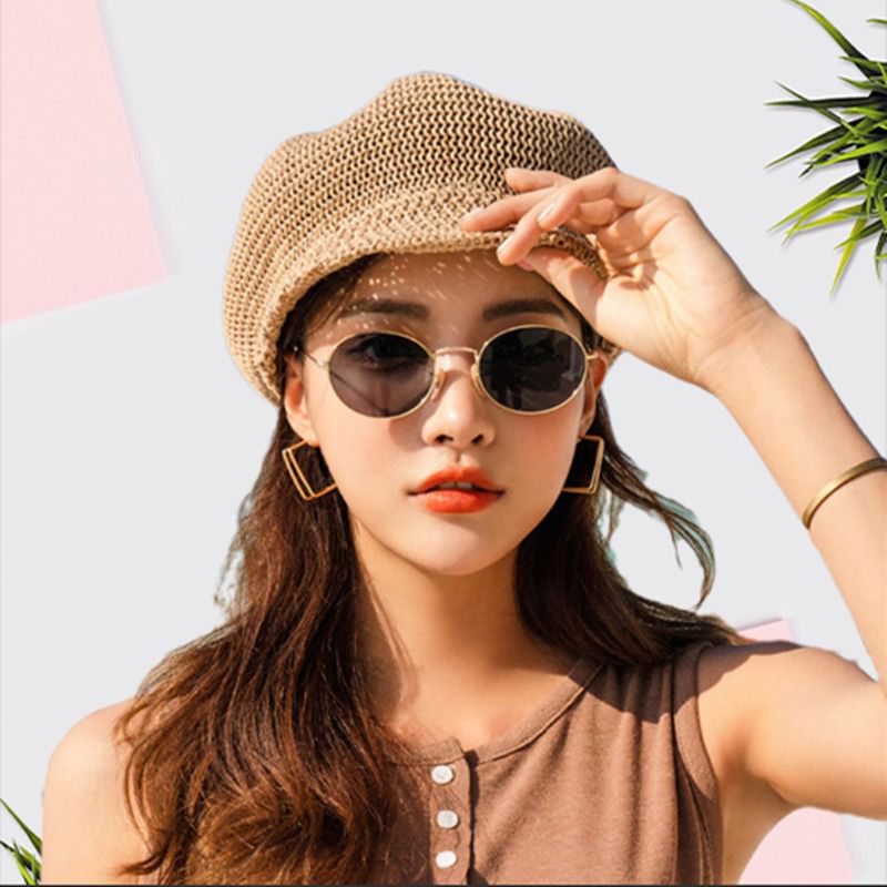 Plain Straw Beret