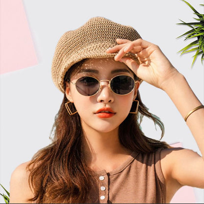 Plain Straw Beret