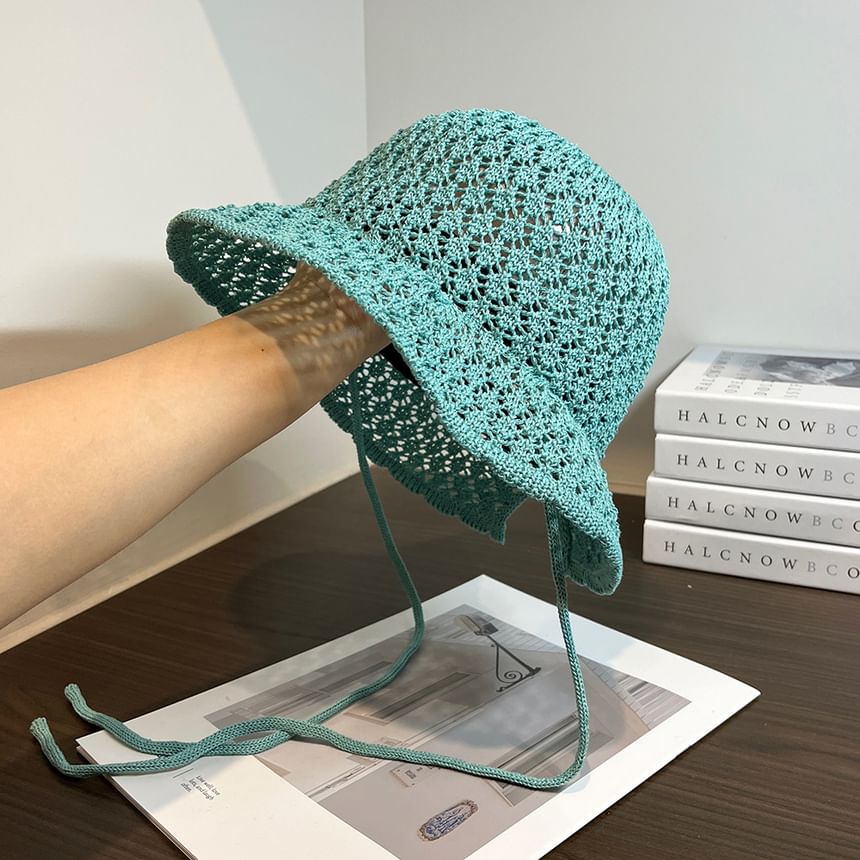 Plain Knit Sun Hat