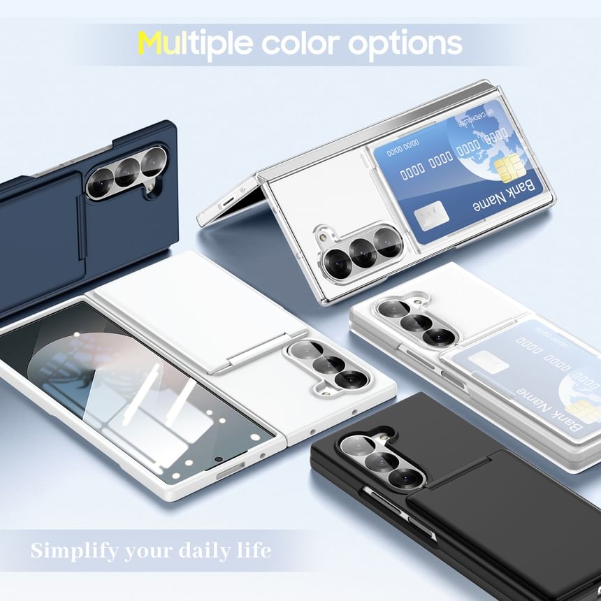Plain Phone Case with Card Holder